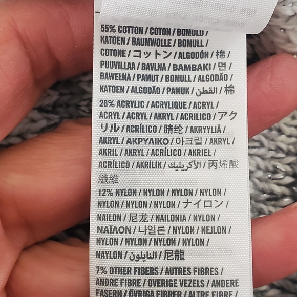 New Abercrombie & Fitch beautiful Gray Open Cardigan With Sparkles Size XS - Picture 8 of 8